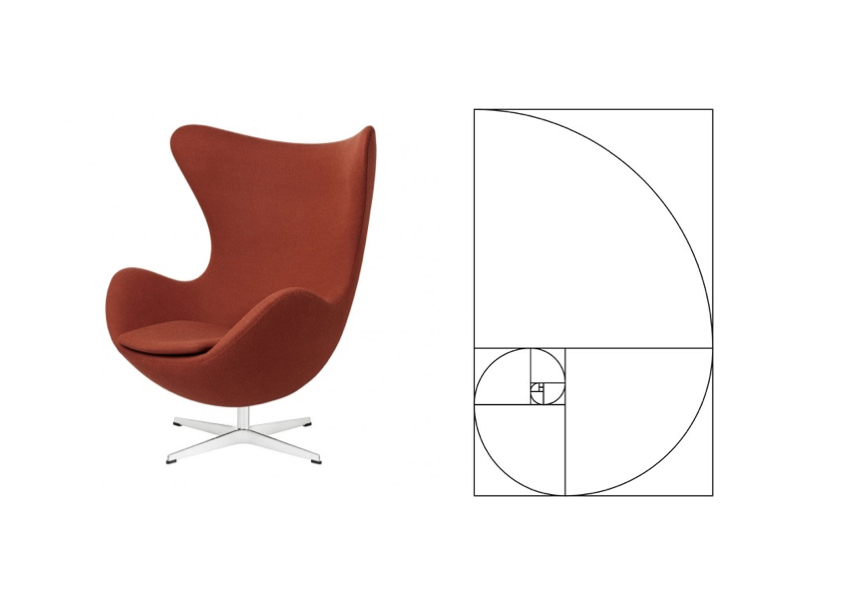 エッグチェアと黄金比